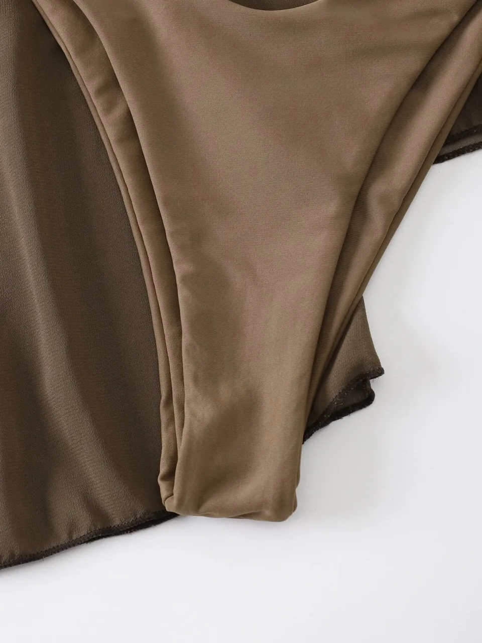 レースアップトライアングルビキニ水着2025女性用カバーアップトップとビーチスカート水着女性用水着夏4点セット