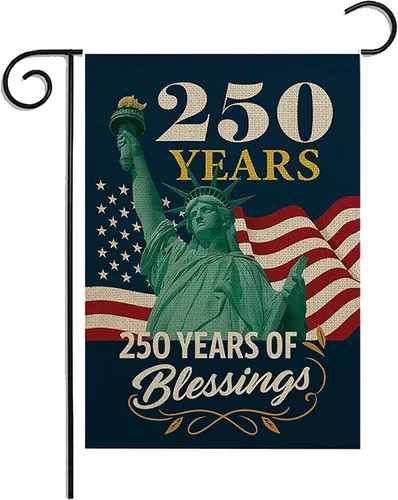 250 Anniversary Garden Flag,Blessings America USA Garden Flag 250Th,1776-2026 Co EEJ UUN