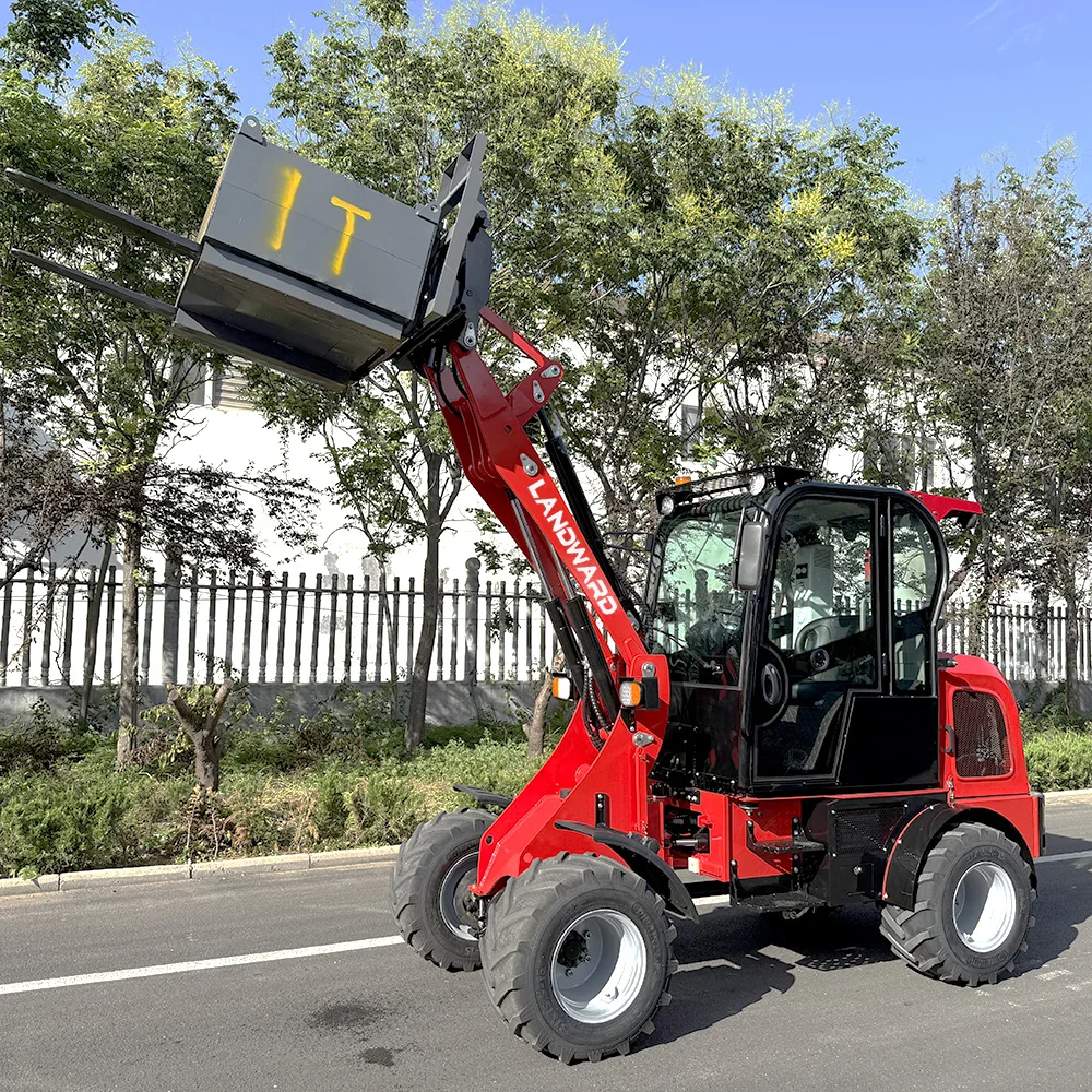 Offre spéciale W810 chargeur Compact Euro 5 CE moteur Kubota utilisation agricole Mini chargeuse sur pneus 4x4 chargeur Diesel articulé personnalisé