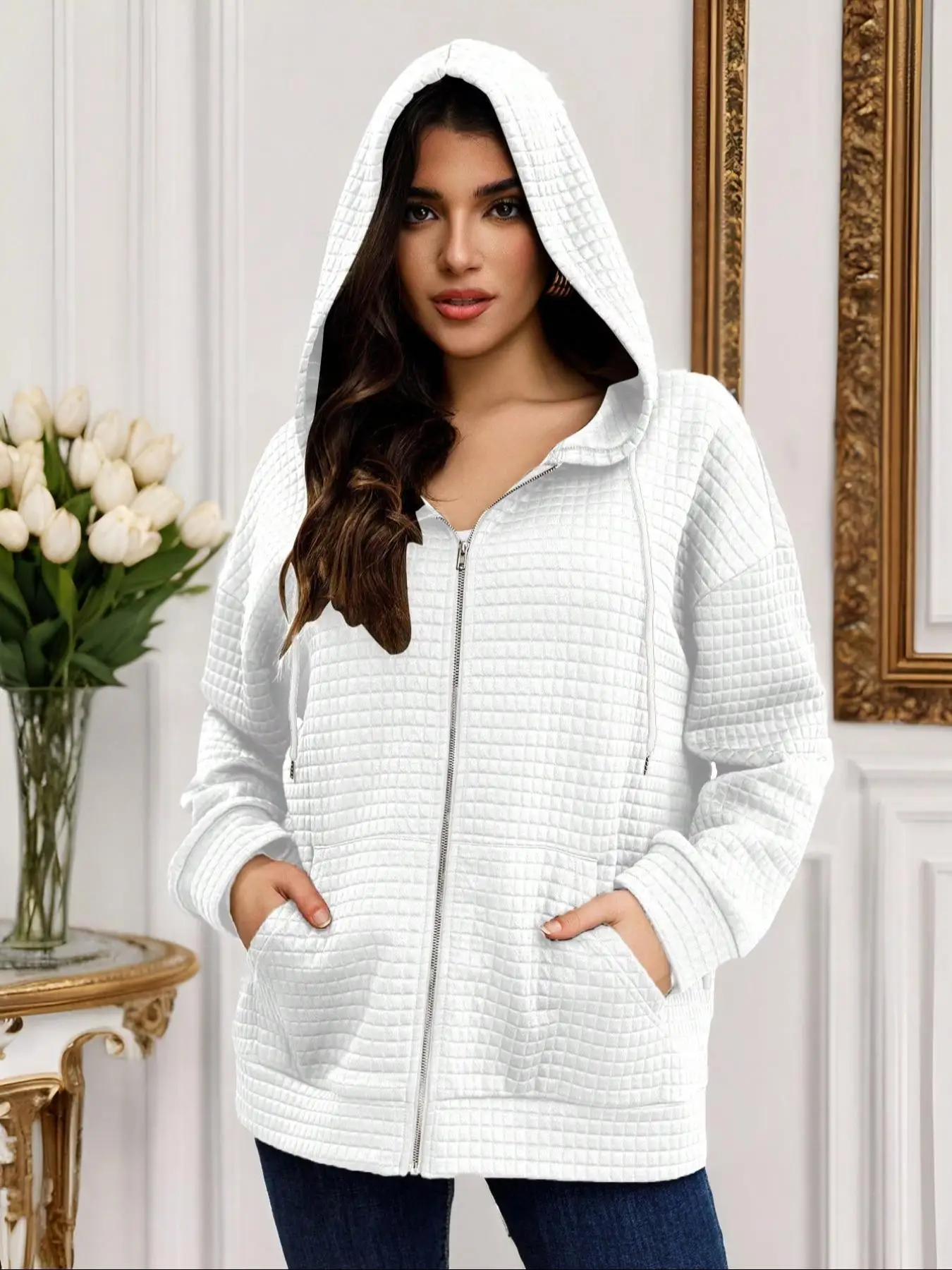 Women's Fashion Casual Hoodie, Stylish Hooded Sweatshirt for Comfort and Relaxation, Perfect for Everyday Wear