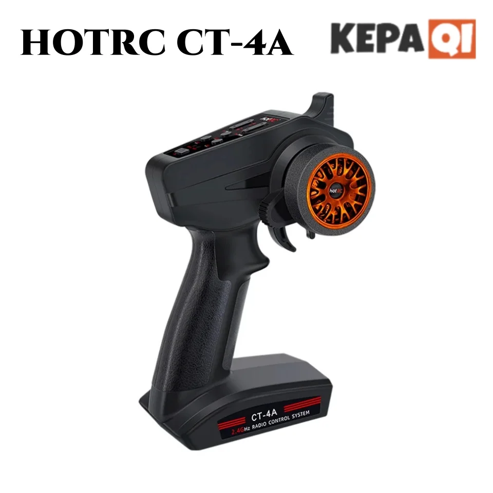 Hotrc mobil Model Rc 2023 Ct4a, Unit pengendali jarak jauh pemancar jarak jauh satu tangan 4 saluran 2.4g