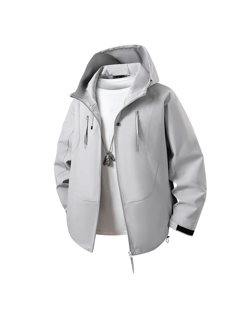 

Мужской ветрозащитный костюм для активного отдыха, новый, простой дизайн, для походов, работы, альпинизма, из полиэфирного волокна