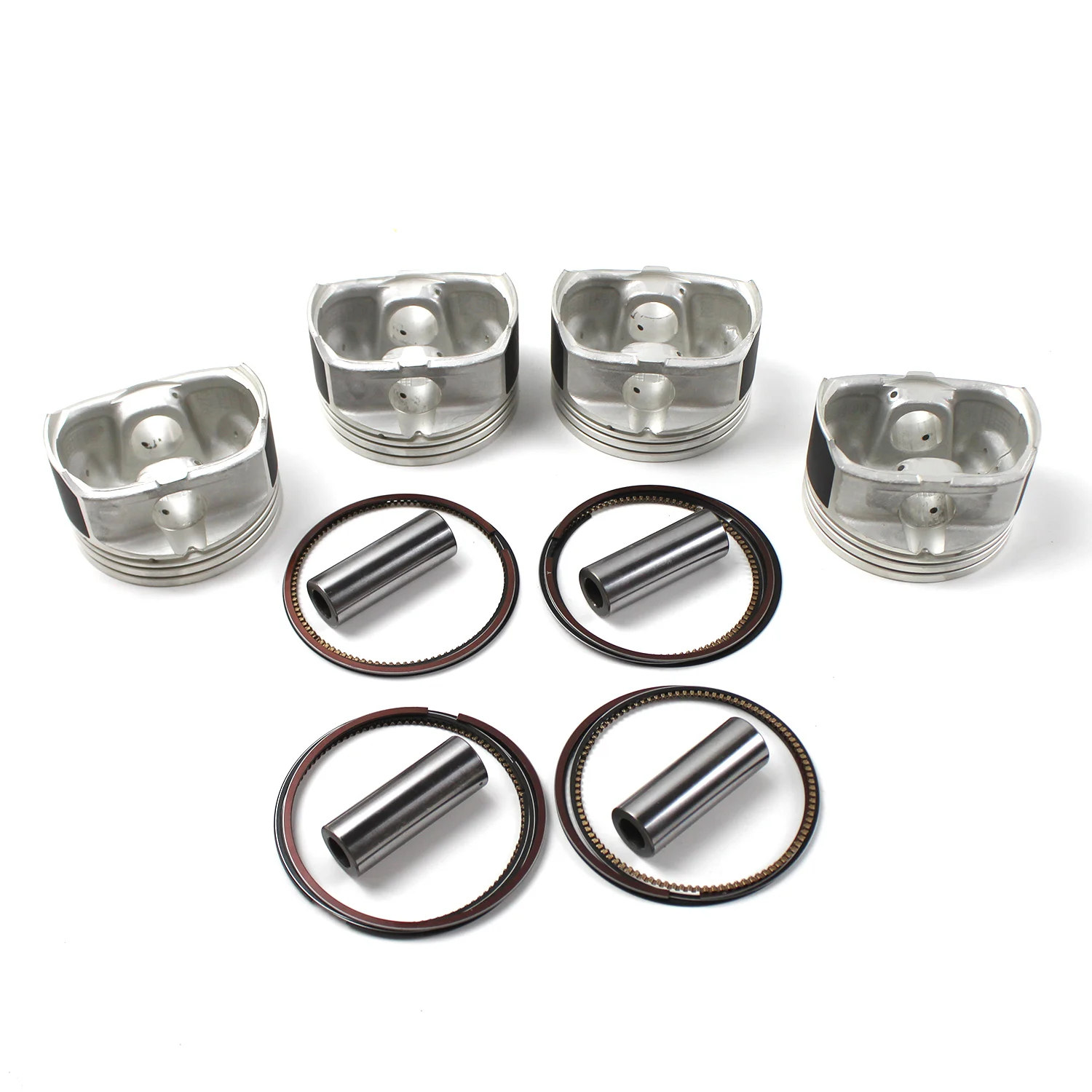 Pop 1 Set Engine Pistons Ring Set +0.5mm For Hyundai Sonata Sorento For Kia Forte Optima Sorento G4KE 2.4L 23410-2G200 Engine Pa