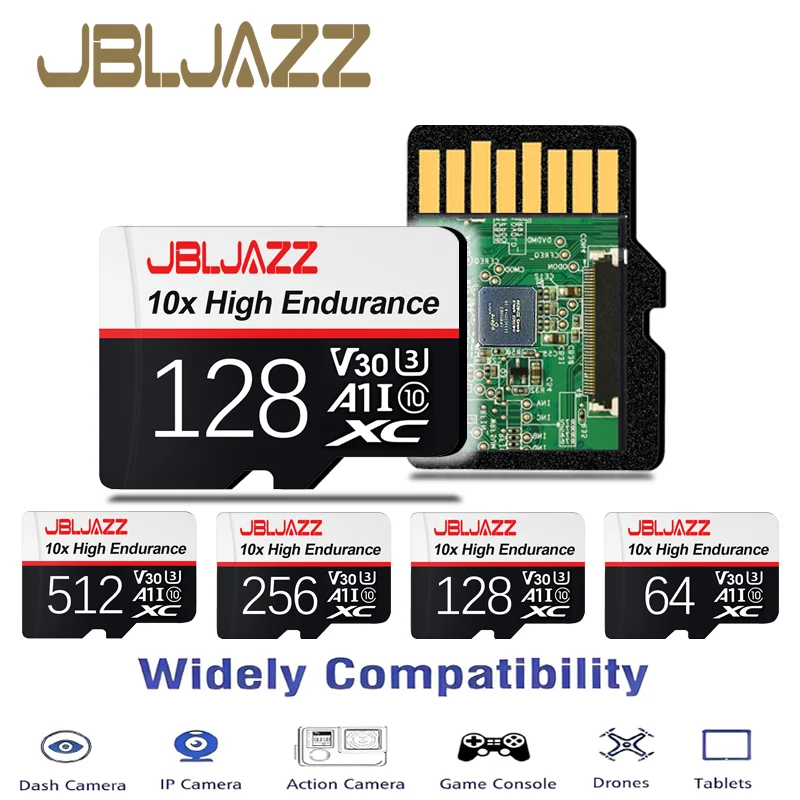 

High Speed Micro SD Card for GoPro Action Camera 128GB/256GB/512GB/64GB U3 V30 4K Full HD TF Flash Memory Card