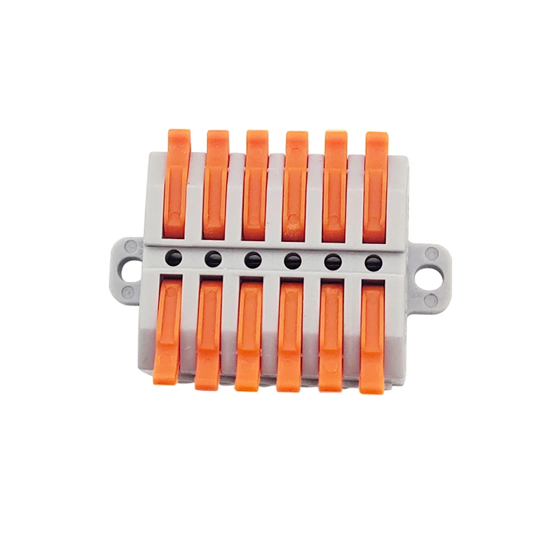 Universal Cable wire Connectors KV226-6P TYPE Fast Home Compact wire Connection push in Wiring Terminal Block