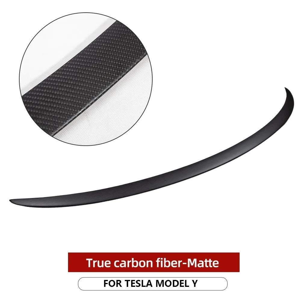 Xyzplus Nieuwe Auto Kofferbak Spoiler Voor Tesla Model Y 2023 Accessoires Spoiler Echt Carbon Fiber Accessoire Model 3 2022