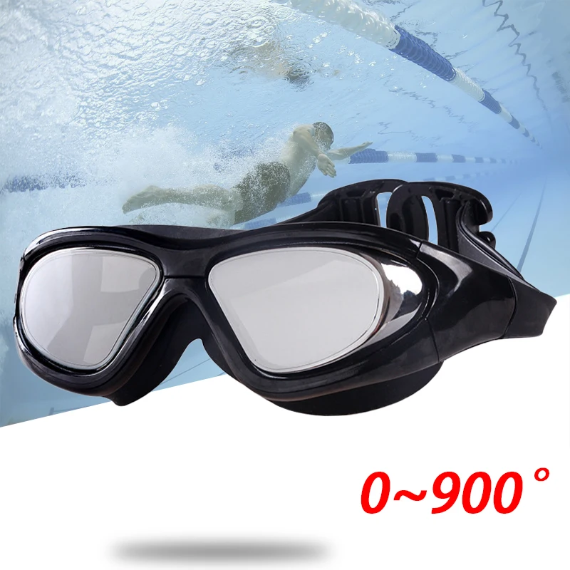 -1.5~-9.0 Degree Myopia Swimming Goggles Men Women Optical Swimming Pool Waterproof Swim Eyewear Prescription Diving Glasses