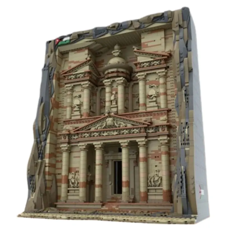 بقعة MOC-202360 4901 قطعة مدينة روك ثلاثي الأبعاد بناء الجسيمات الصغيرة التجمع اللبنات قلعة الشارع لعبة مجسمة Gif