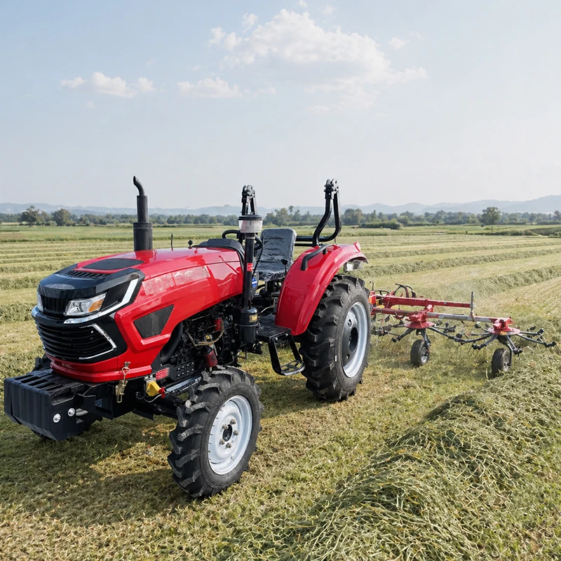50HP 4WD Compact Tractor Tractors Agricolas Mini Tractor With Cabin Heater Crawler Tractor