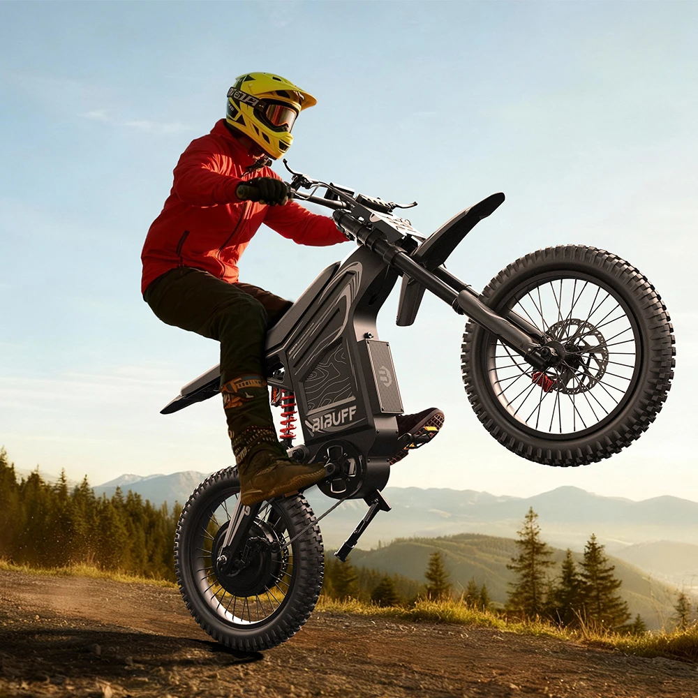 

72V 7500W Peak Electric Dirt Bike for Adults, 80km/h High Speed Off-Road Motorcycle, 100km Range, 375lbs, 19"/17" Tires E-Moto