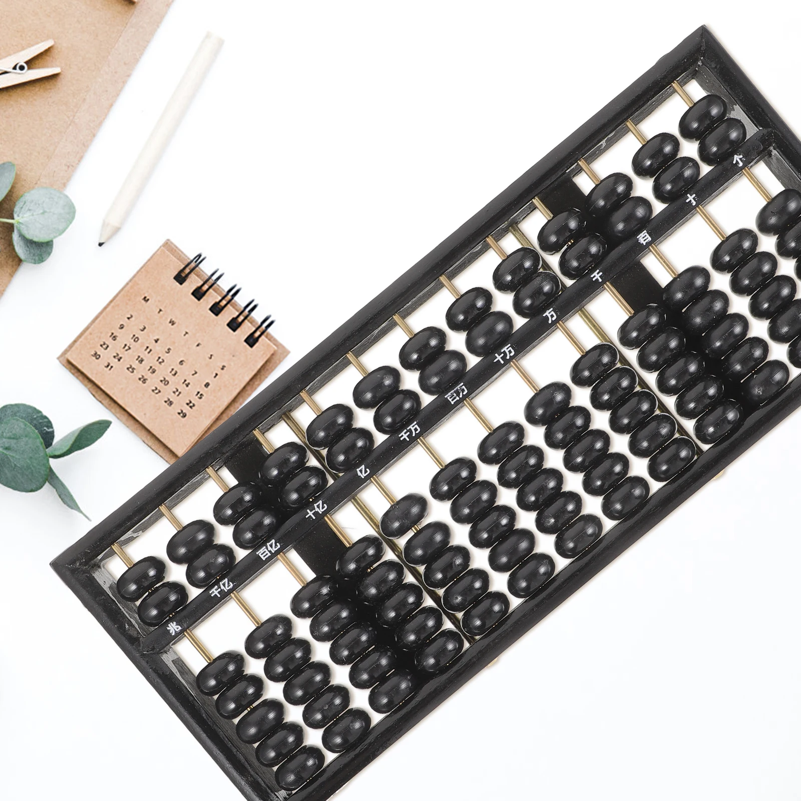 13 fileiras de contas ábaco de madeira chinês crianças ábaco brinquedos matemáticos de madeira ferramenta aritmética estudantes contagem número suprimentos educacionais