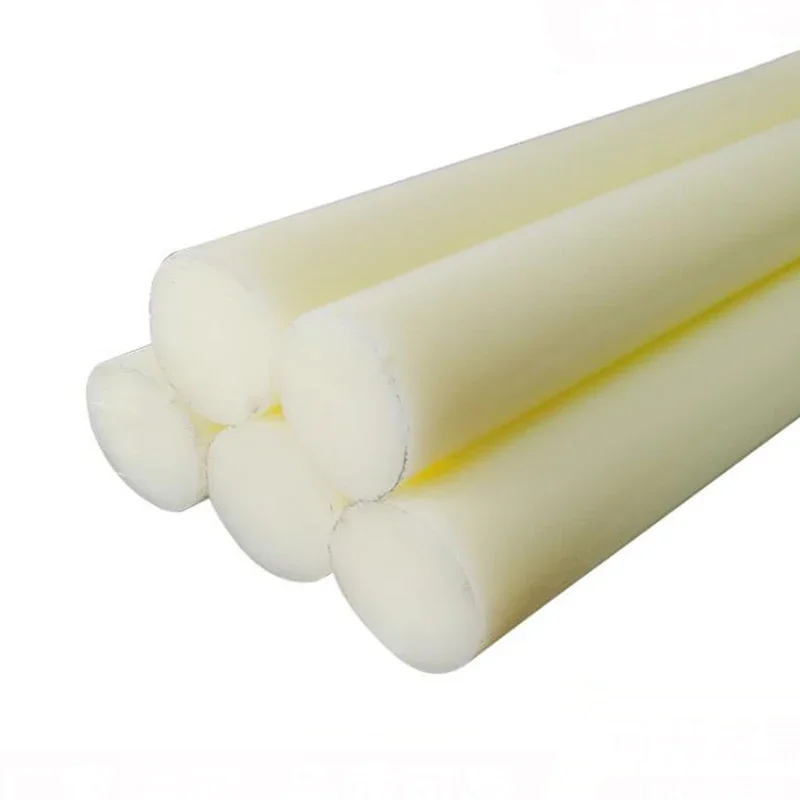 Imagem -05 - Haste de Plástico Bege de Nylon Haste Redonda Resistente ao Desgaste Cilindro Sólido Diâmetro 1545 mm Comprimento de Processamento 500 mm Peça