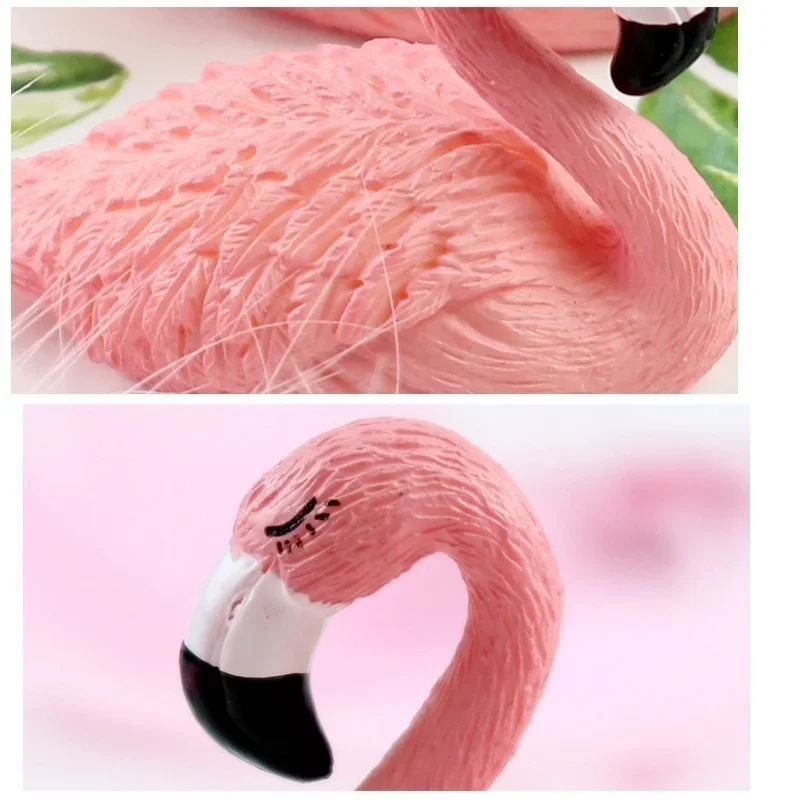 1Pcs Flamingo False เล็บปลอมฝึกการฝึกอบรมชั้นวางแสดงชั้นวางเล็บ Peralatan Seni Kuku แฟชั่น Photo Props