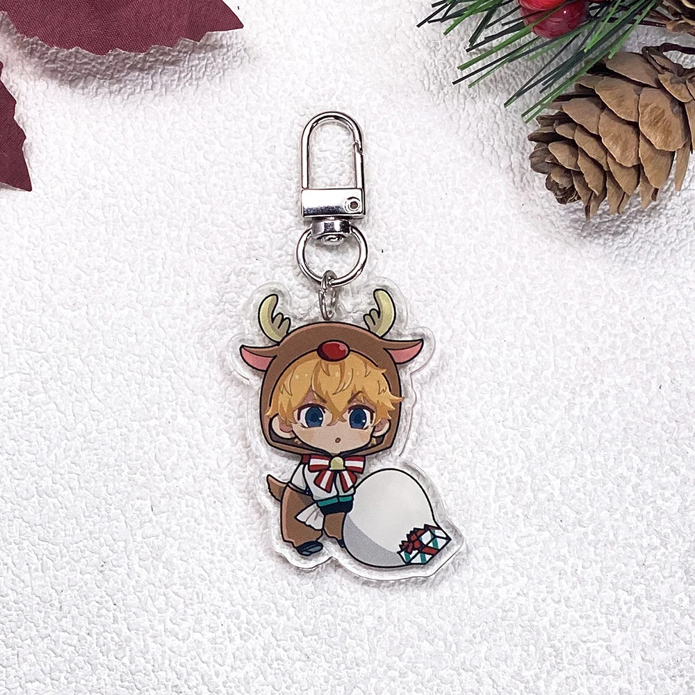 8Pcs Anime Figures Tokyo Revengers Keychain Accessories Acrylic Cute Charms Pendant For Bag Funny Key Holder Backpack Decoration