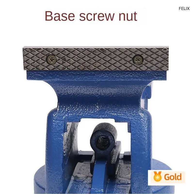 05285 inch Bench Vise Inches Heavy Duty Cast Iron with 360 Swivel Base and Head for Clamping Stationary Grinding