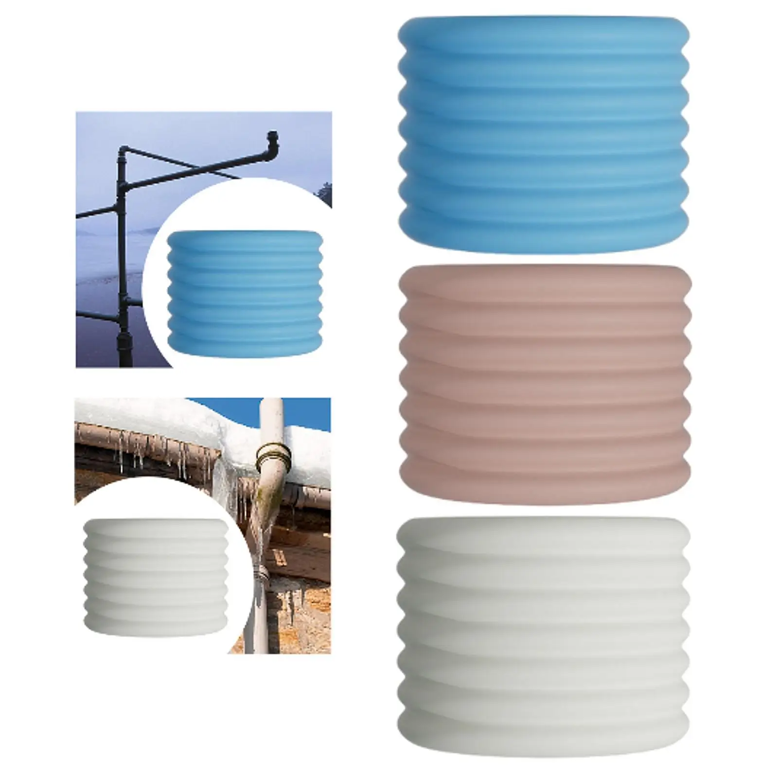 Tube Wrapping Strip Foam Pipe Insulation for Outdoor Hot or Cold Pipes Walls