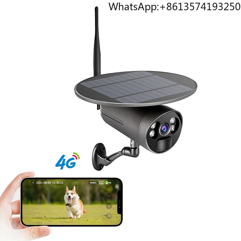 For TuoAn 4G Home Camera 3MP IP Wireless Smart Home Solar Camera Monitoring Webcam