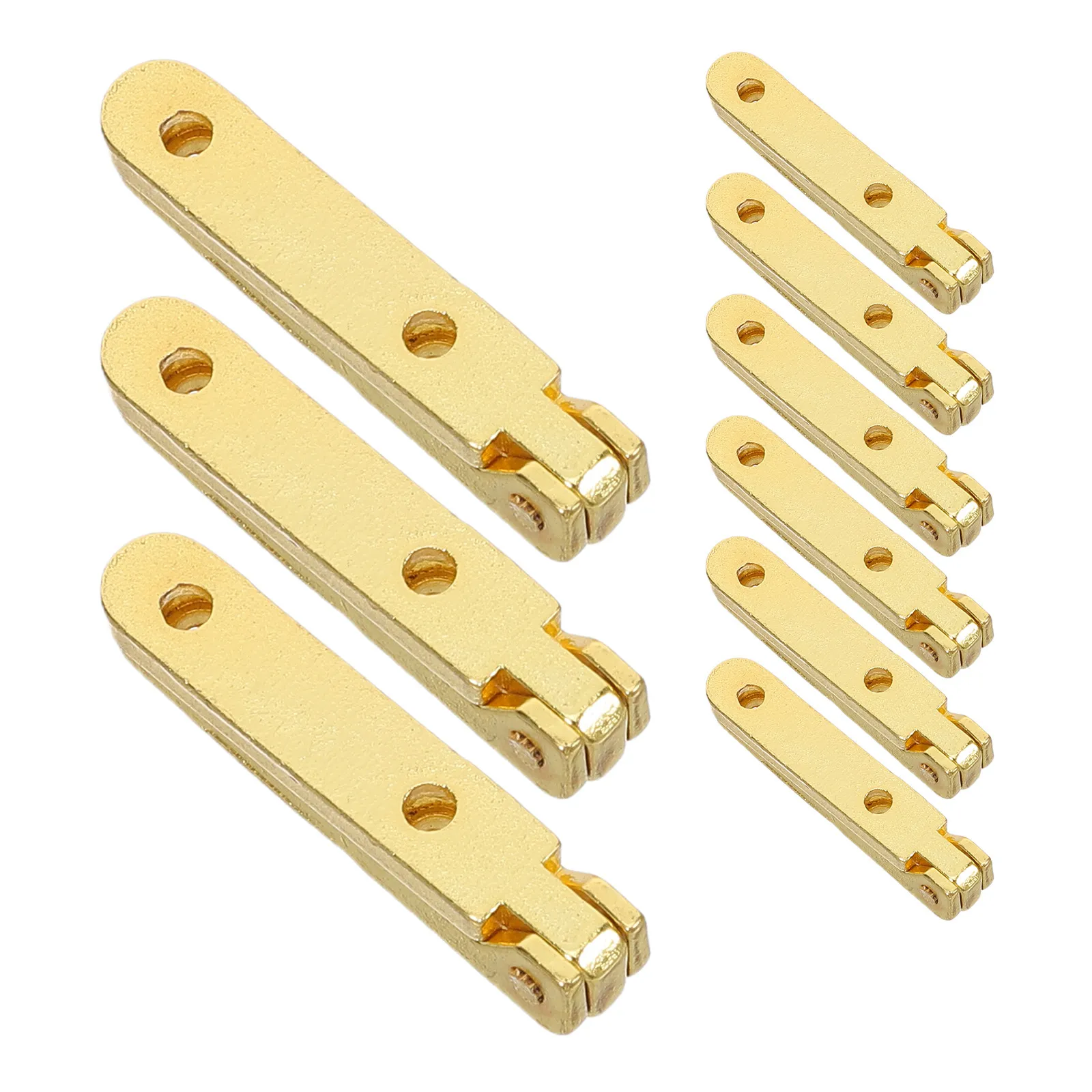20Pcs One-Line Jewelry Box Hinges Gold Finish Hidden Invisible Furniture Concealed Hardware Small Keepsake Wood Cabinet Hinges