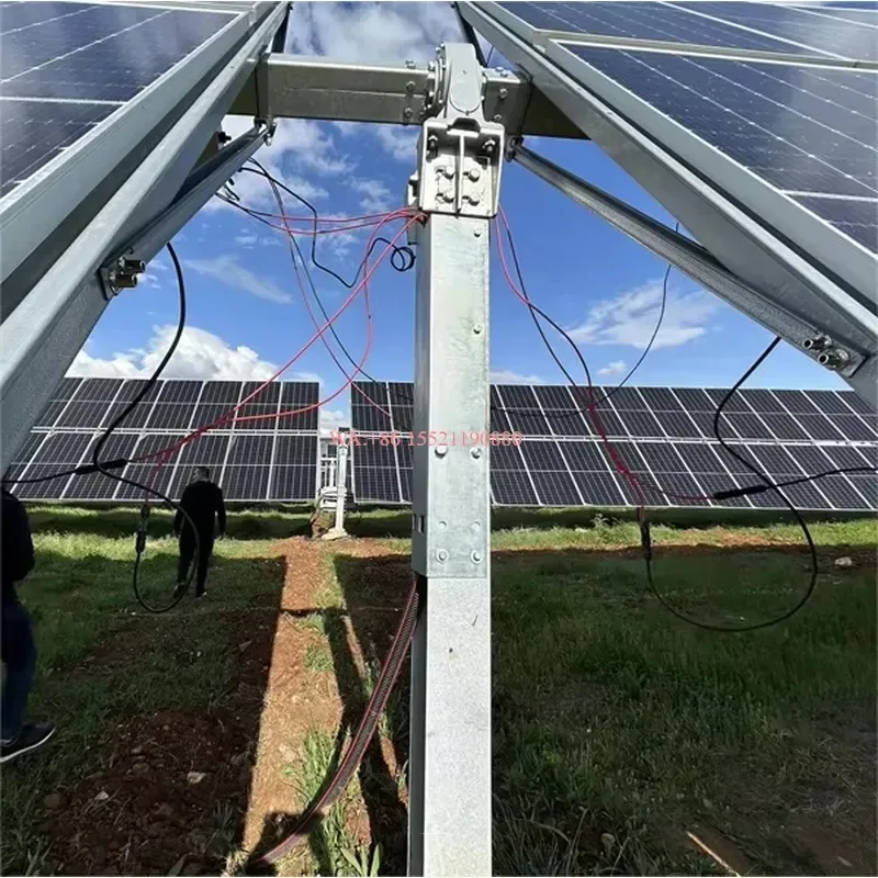 wmwmnu for Single Axis One Panel Solar Tracking System PV Solar Tracker Bracket Horizontal Single Axis Intelligent Solar