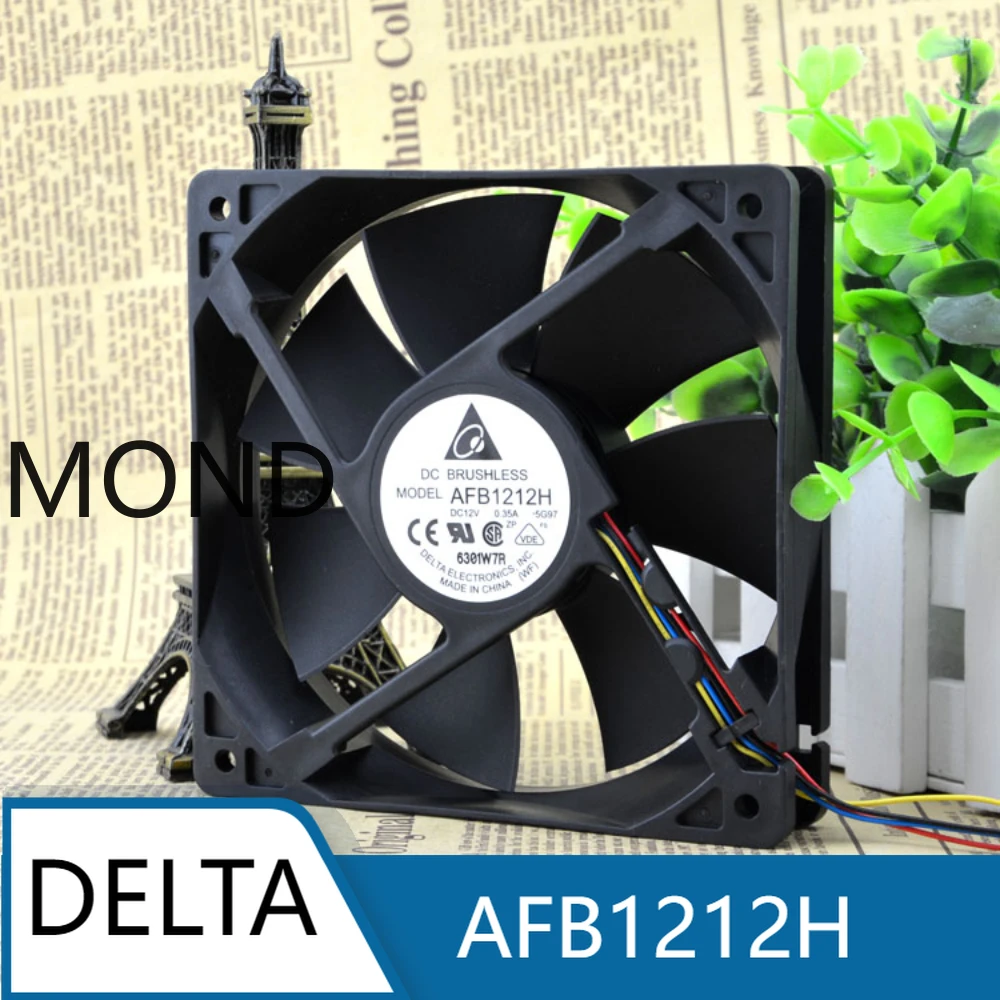 

Delta AFB1212H 12V 0.35A 12CM 12025 Chassis Power Supply Cooling Fan