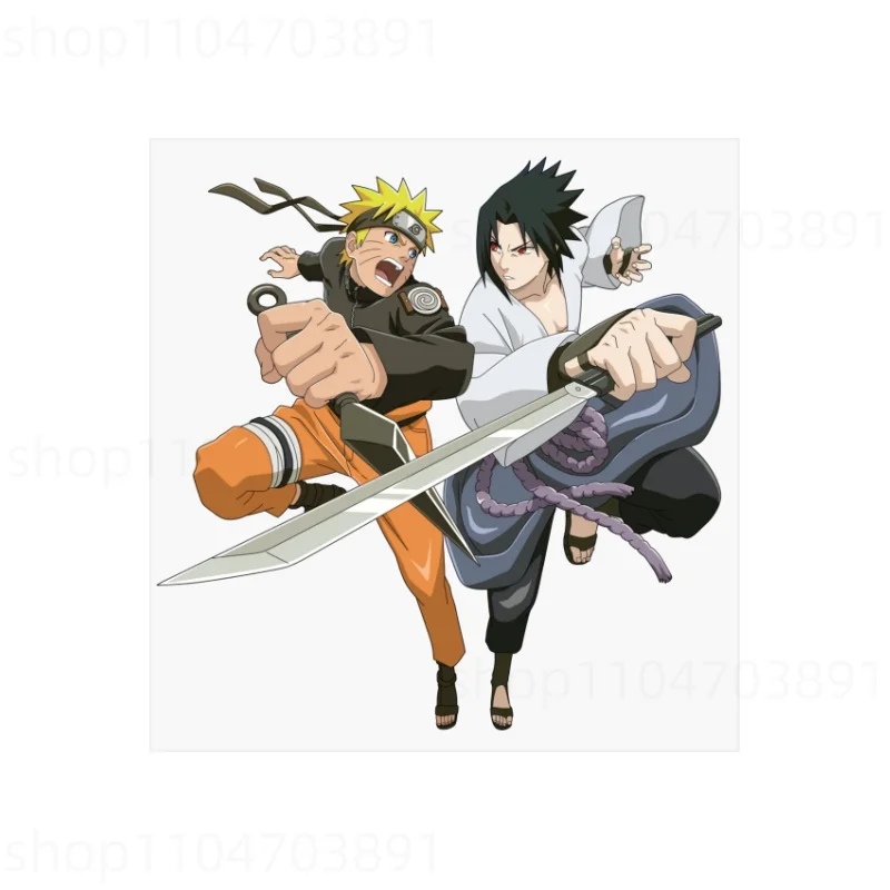 Naruto Heat Transfer Sticker Clothes T-Shirt Hoodie Cartoon Fashion Decor Applique DIY Kids Patches Iron on Transfer Applique view 5