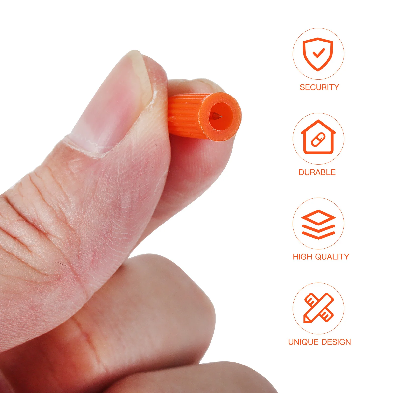 100 قطعة غراء رمش استبدال غطاء ثقب إبرة فوهة زجاجة صمغ تلميح مكافحة انسداد أداة رمش تمديد لوازم لصالون #3