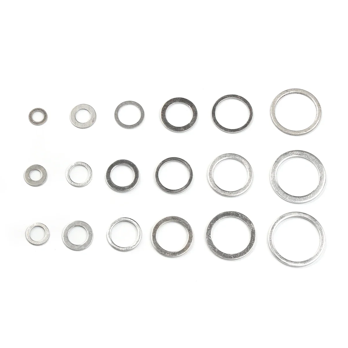 320 stücke Aluminium Flache Washer Automotive Metric Öl Ablauf Stecker Washeres Dichtungen Kombination Kit M6 M8 M10 M12 M14 M16 m18 M20