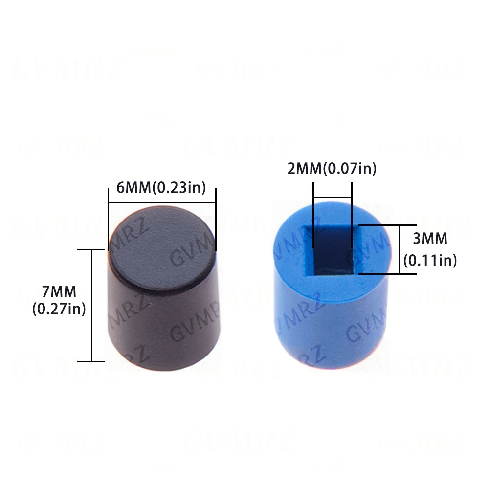 10PCS 8.5*8.5mm 6 Pin Button Switches For 5.8*5.8 7*7 8*8  Cylindrical cap Self Locking Push Tactile Power Micro Switch Kit - view 6