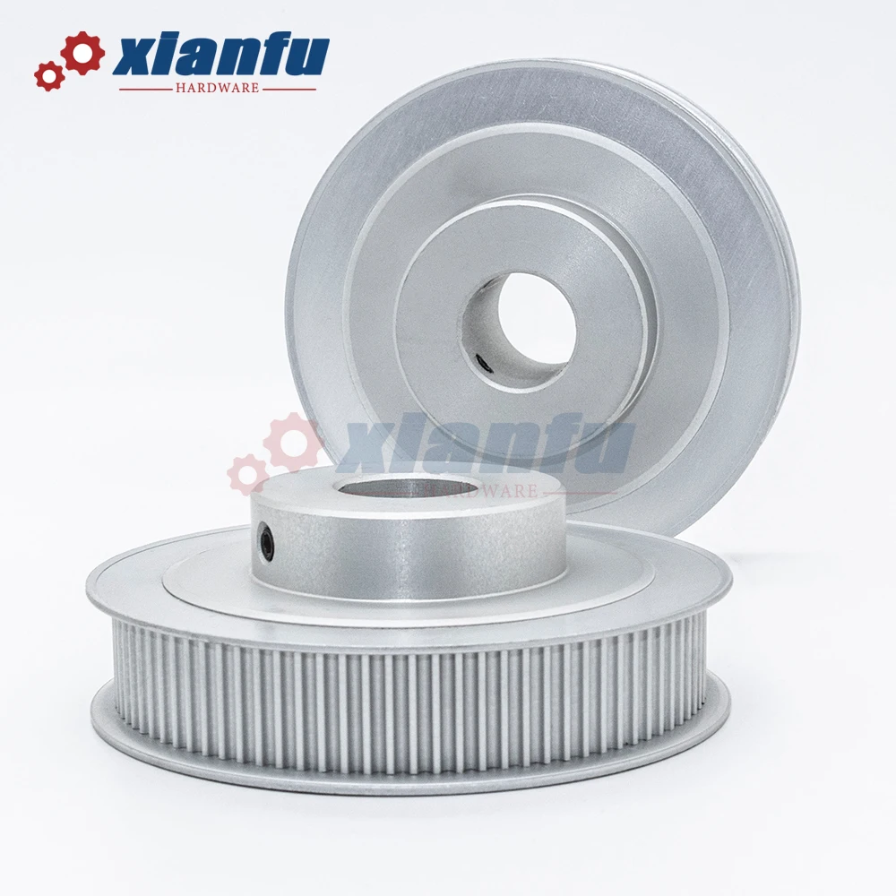 Imagem -05 - Alumínio Correia Dentada Polia Furo 10 12 14 15 16 18 20 22 25 28 mm Largura da Roda Htd 100 t 10 mm 15 mm 3m 100 Dentes Branqueadores Htd3m