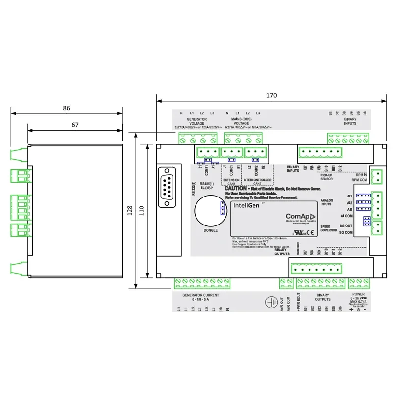 kit xeon ComAp IG-NT-GC Genset Generator Controller IG-NTC-GC