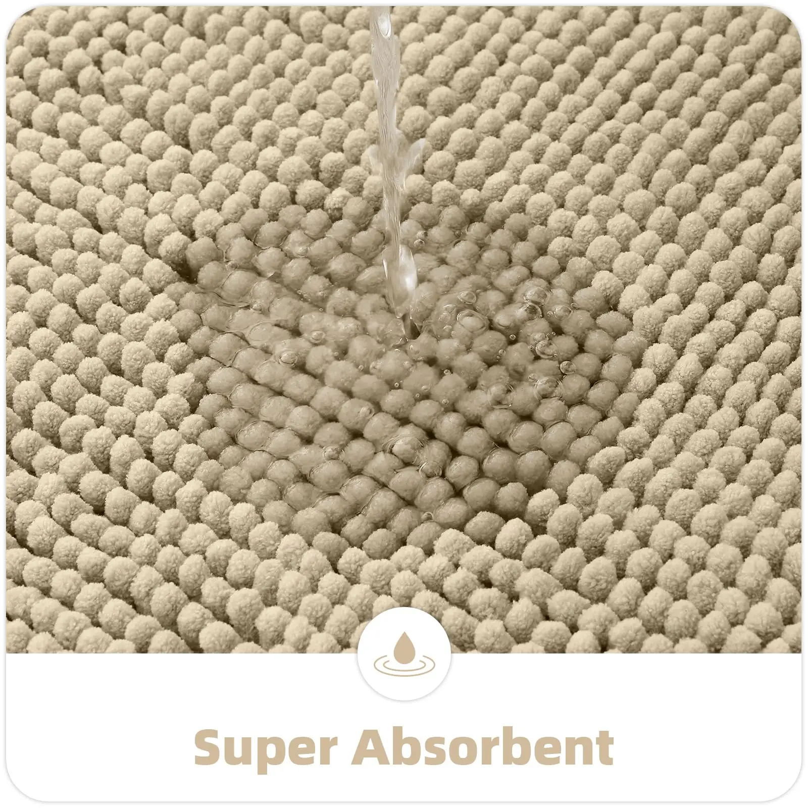 Olanly الشنيل حمام الحصير اضافية لينة الراحة الحمام الحصير سوبر ماصة عدم الانزلاق رقيق الحصير آلة قابل للغسل سجاد حمام جاف