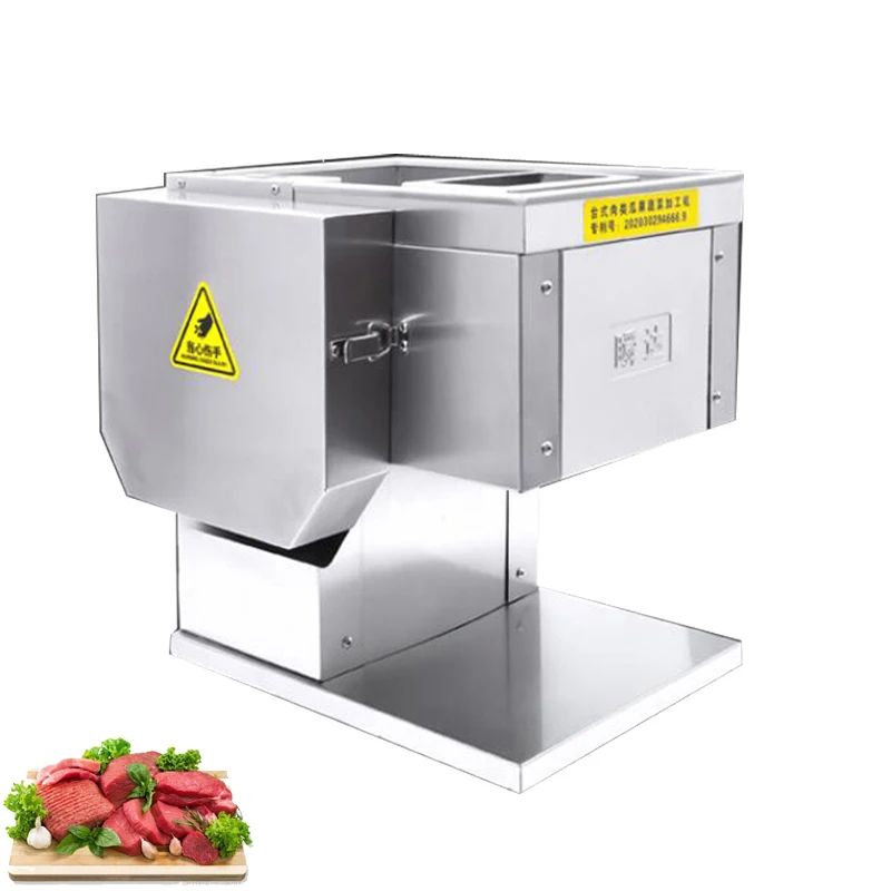 

Commercial Meat Cutting Machine Desktop Meat Cutter Stainless Steel Electric Vegetables Fruits Meat Slice Machine