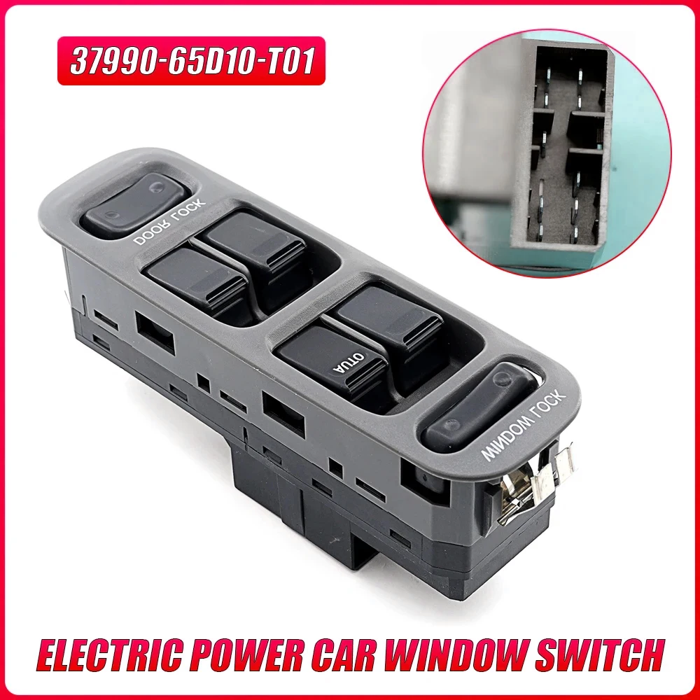 

37990-65D10-T01 Электрический переключатель стеклоподъемника автомобиля для Suzuki Grand Vitara Baleno XL-7 Chevrolet Tracker 37990-75F00-T01