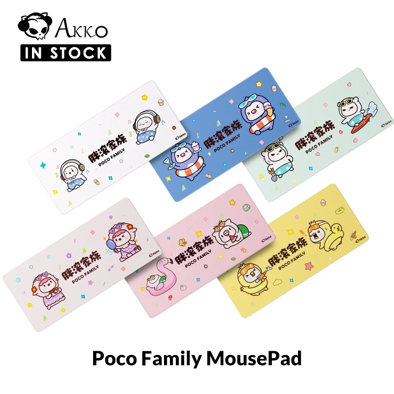 

Akko Cute Animal Theme Keyboard Mouse Pad Anti-Slip Rubber MousePad Thick Seam Edge for Office Gaming 900X400mm Large
