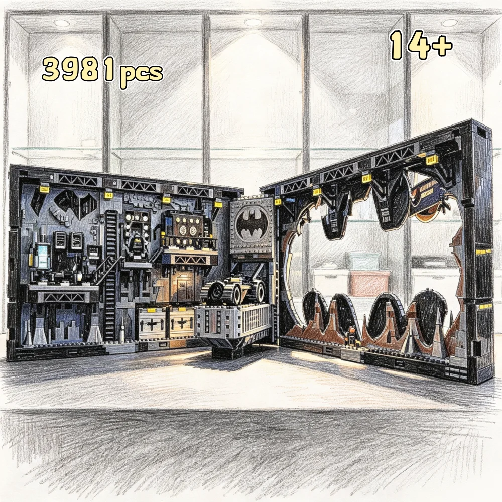 3981PCS Home Decoration Hero Series Bat Shadow Box Model Ornament Birthday Christmas Gift