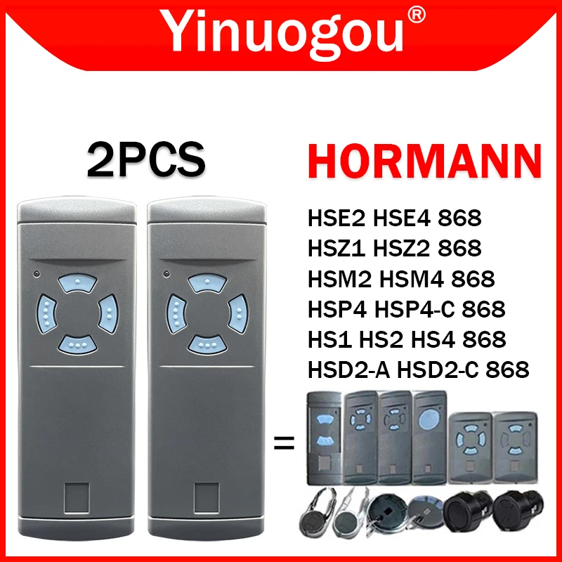 

2PCS HORMANN HSM4 HS4 868MHz Garage Door Remote Control Duplicator For HSM2 HS2 HS1 HSE2 HSE4 HSZ1 HSZ2 HSP4 HSD2 Gate Opener