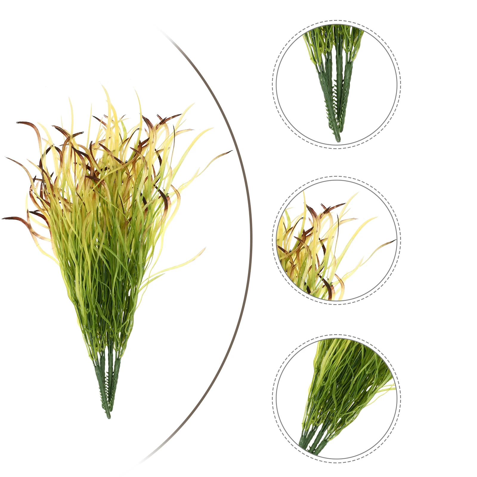 

4pcs Simulated Plastic Lifelike Artificial Plant Decorative Fake Grass For Indoor Outdoor Wedding Banquet Decoration Diy Flower