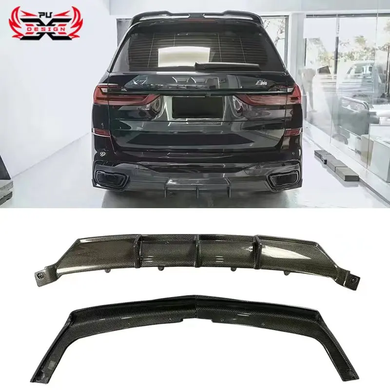 

For BMW X7 G07 Rear Diffuser Rear Bumper Carbon Fiber Car Body Kit Bodykit