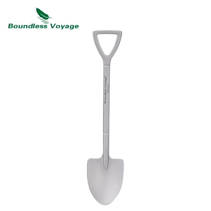 

oundless Voyage Mini Shovel-Shaped Titanium Spoon Creative Cute Dessert, Ice Cream, Fruit Spoon Lightweight Tableware