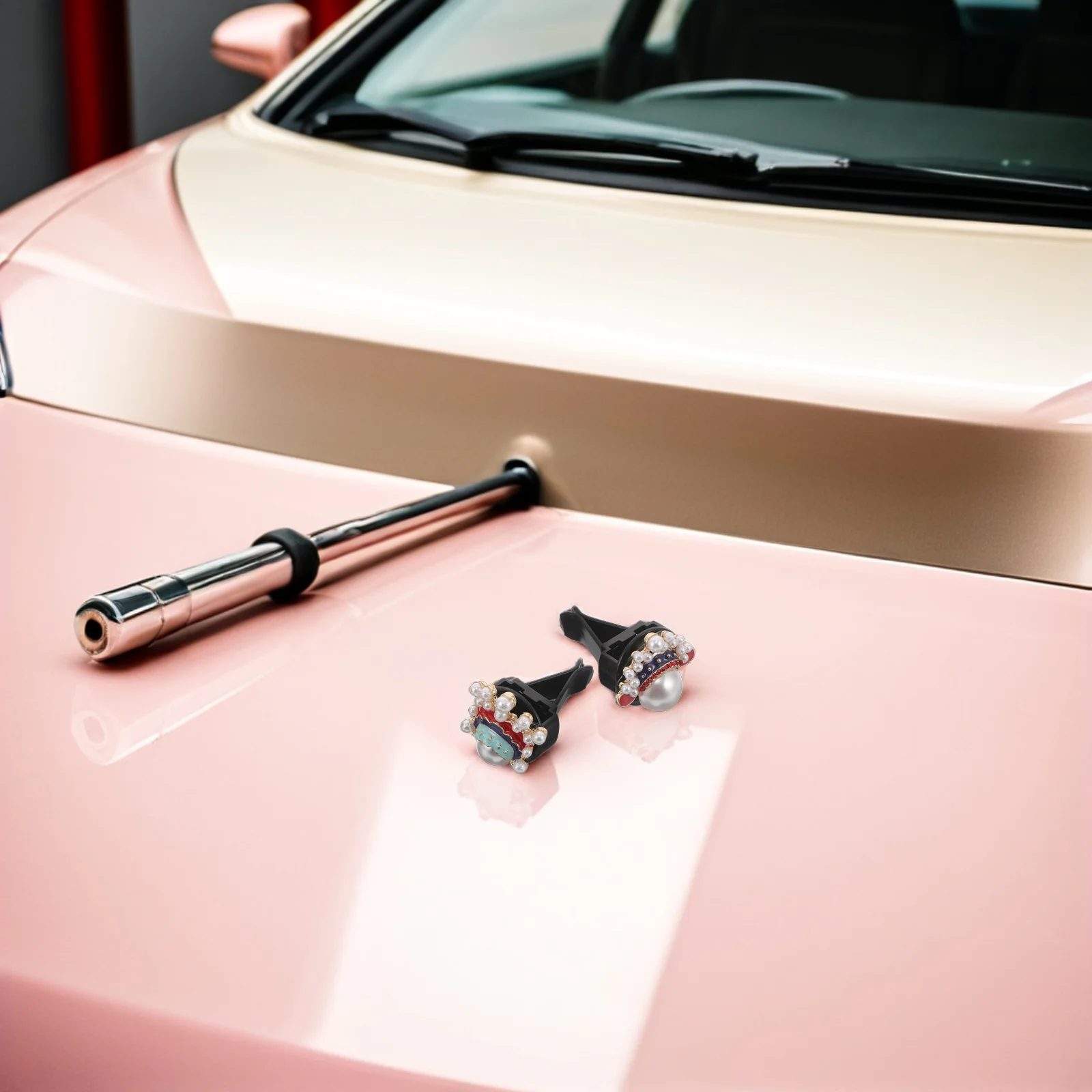 

1 Set Car Air Freshener Clips Peking Opera Face Mask Design Refillable Aroma Diffuser For Auto Vent Long Lasting Fragrance Car