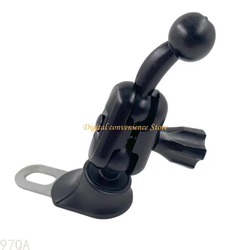 

97QA 360 Rotating Motorcycle Phone Mount Bracket Stand 17mm Extended Design Anti Corrosion For Commuting Enhancing Visibility