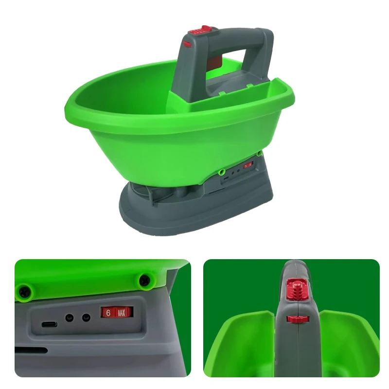 Handheld Electric Seeder for Soybean Corn Peanut – Multi-Function with Snow Salt Fertilizer Insecticide Spreader