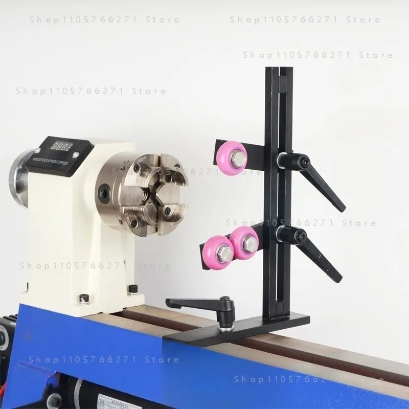 Suitable for wood Lathe center frame turning chuck Tools working Lathewood lathe steady rest with wheels