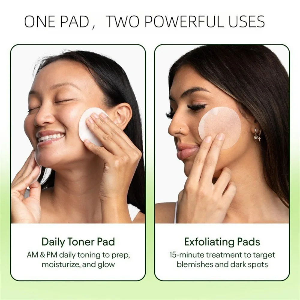 

100pcs/1 box Moisturizing Gotu Kola Extract Facial Cotton Pads Brightening Acne Blackheads Removal Centella Cleansing Pads