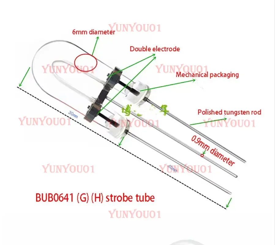 Xenon Strobe Lamp HM-6U30 Power 6WS Dedicated for Stroboscope