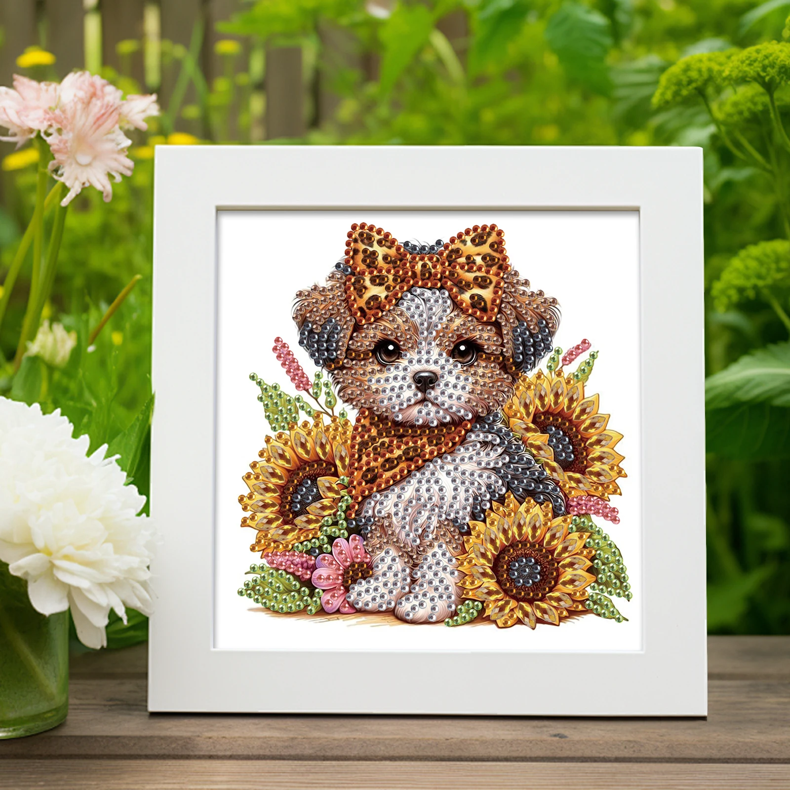 Puppy Special Shape Diamond Art Painting Kit for Adult Beginner,Crystal Diamond Special Shape Kit for Home Wall Decoration Gift view 6