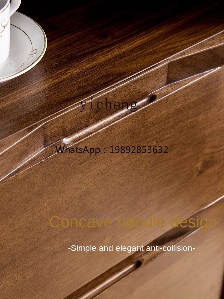 ZZ XL Sideboard Cabinet Tea Cabinet Wine Cabinet Restaurant Solid Wood Frame Home Locker