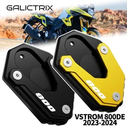 For SUZUKI VSTROM 800DE V-STROM 800 DE 2023-2025 Motorcycle Accessories Side Stand Foot KickStand Extension Enlarger Plate Pad