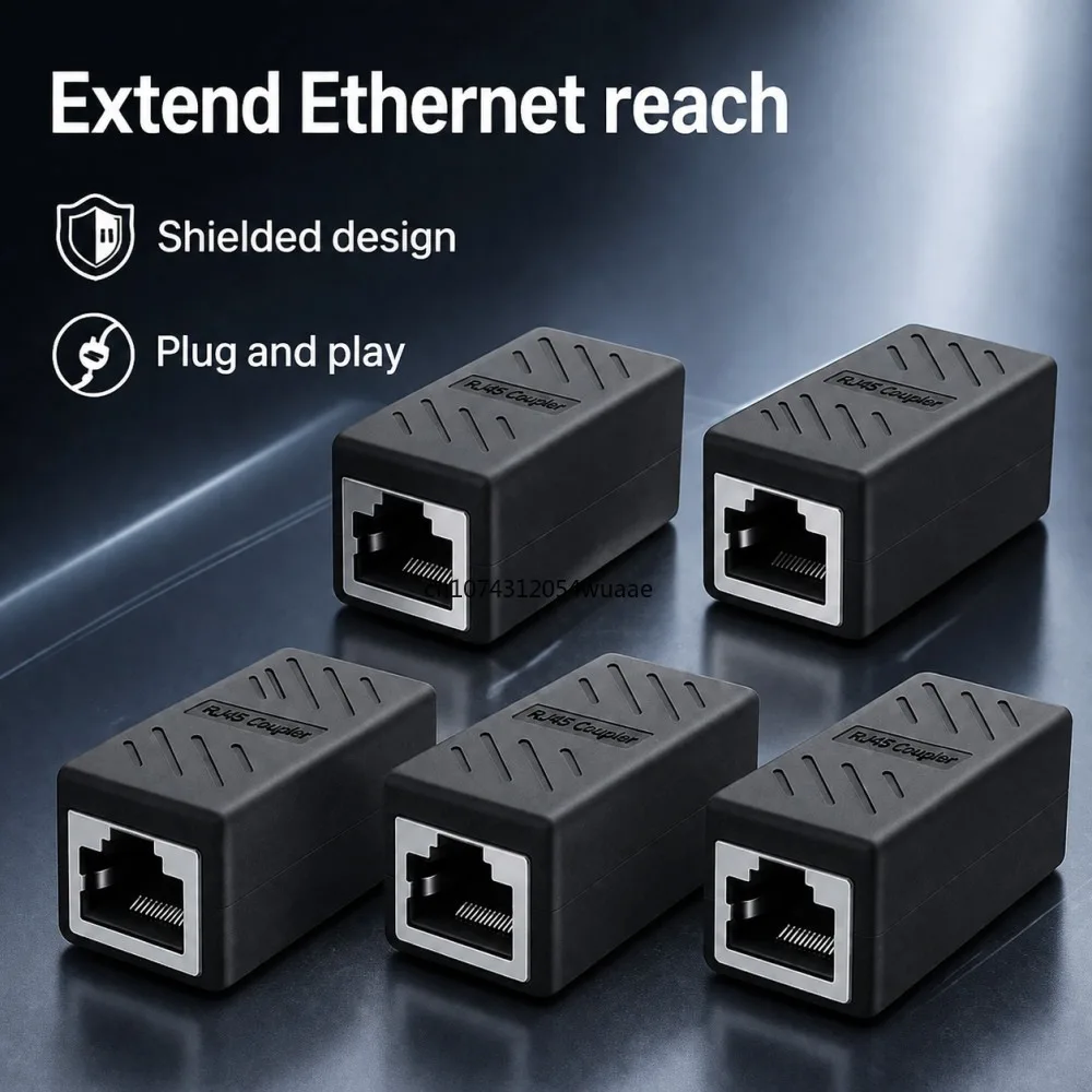 1/2/5/10/20pc RJ45 Coupler Ethernet Cable Coupler LAN Connector Cat7 Cat6 Cat5e Ethernet Cable Extender Adapter Female to Female