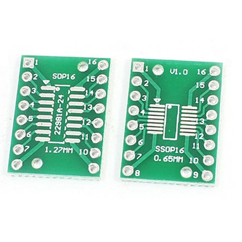 Retail 20Pcs Sop14 Ssop14 Tssop14 To Dip14 Pcb Smd Dip/Adapter Plate Pitch 1.27/0.65Mm & 20Pcs Sop16 Ssop16 Tssop16 To Dip16 0.6